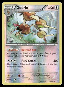 Pokemon Cards Dodrio 56/83 Reverse Holo Generations NM - Image 1