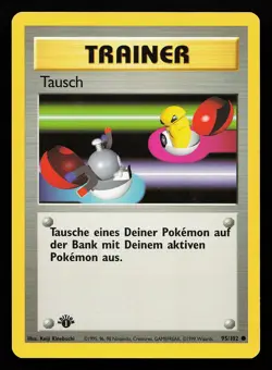 Switch 95/102 Common 1st Edition GERMAN Base Set Pokemon Card - Image 1