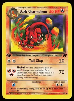 Dark Charmeleon 32/82 Uncommon 1st Edition Team Rocket Pokemon Card - Image 1