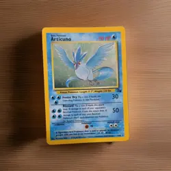 Pokemon TCG Articuno Fossil Holo Rare 2/62 Basic 70 HP Unlimited English Card - Image 1