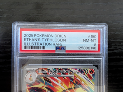 Pokemon 2025 Destined Rivals Ethan's Typhlosion Card 190/182 PSA 8 - Image 2