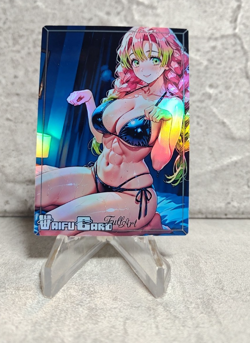 Mitsuri Trading Card Waifu Goddess Story Anime Girl holo Karte Manga Full Art - Image 1