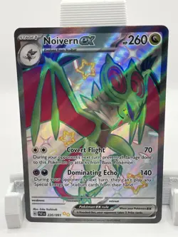 Pokemon Noivern ex Shiny Ultra Rare 220/091 SV: Paldean Fates Holo Card 2024 - Image 1