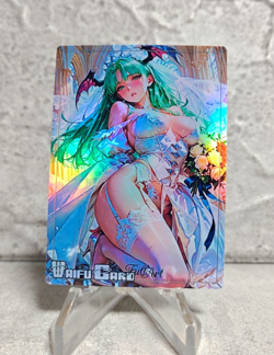 Morrigan Aensland Trading Card Waifu Goddess Story Anime Girl holo Karte Manga - Image 1