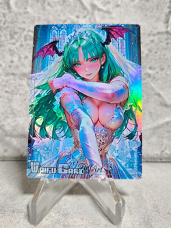 Morrigan Aensland Trading Card Waifu Goddess Story Anime Girl holo Karte Manga - Image 1