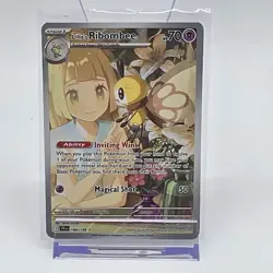Lillie's Ribombee 164/159 Full Art Character Rare Cosmic Eclipse Pokemon Card - Image 1