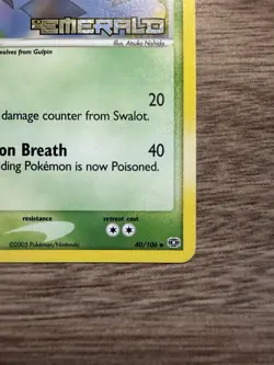 Pokemon Card - Swalot Emerald 40/106 Uncommon Reverse Holo Stamped - Image 5