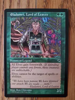 MAGIC THE GATHERING Eladamri, Lord of Leaves TEMPEST (1997) NM Very Nice Card - Image 2