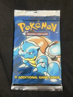 🔥 HEAVY 21.3g Pokemon Base Set Booster Pack (Blastoise) - Vintage WOTC 1999 🔥 - Image 2