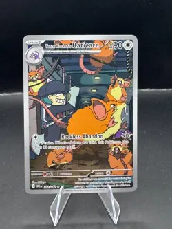 Pokemon Team Rocket's Raticate - 202/182 SV10: Destined Rivals Illustration Rare - Image 1