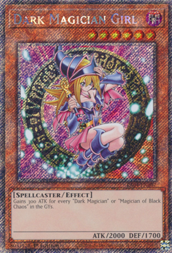 [PLATINUM SECRET RARE] YuGiOh Dark Magician Girl 3rd Art DPYG - NM/M RA04-EN107 - Image 1