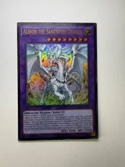 Yugioh - Albion the Sanctifire Dragon - Ultra - 1st - MZMU-EN101 - NM - Image 1