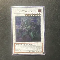 Yugioh Nitro Warrior (UTR) TDGS-EN039 Ultimate Rare Unlimited NM - Image 1