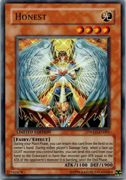 Yugioh Honest TWED-EN001 Limited Edition Ultra Rare NM - Image 1
