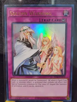 Solemn Judgement RA02-EN075 1st Edition Ultra Rare Rarity Collection II Yu-Gi-Oh - Image 1