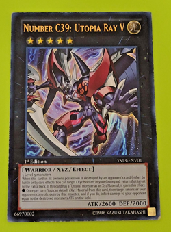 Yu-Gi-Oh Number C39: Utopia Ray V Ultra Rare 1st Edition YS13-ENV01 - Image 1