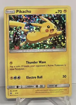 Pikachu 5/12 Holo Rare Macdonalds Promo Pokemon TCG Card NM/M - Image 1