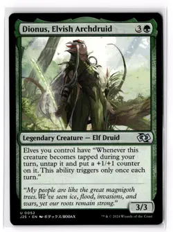 Dionus, Elvish Archdruid (Anime) 52 Foundations Jumpstart Normal NM - Image 1