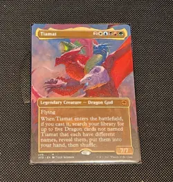 Magic the Gathering Tiamat Adventures in the Forgotten Realms Borderless Card - Image 1