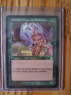MAGIC THE GATHERING Rofellos, Llanowar Emissary URZA'S DESTINY (1999) Mod. Play - Image 1