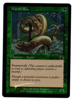 Magic the Gathering MTG Card: Marsh Boa FOIL 118/143 Prophecy! NM - Image 1