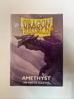 Dragon Shield Matte Amethyst Standard Sleeves 100ct Brand New Sealed Box - Image 1