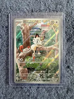 Meowth 106/094 - Illustration Rare - Phantasmal Flames - Pokemon TCG NM/M - Image 1
