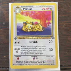 Pokemon Jungle 1st Edition Persian 42/64 Non Holo LP - Image 1