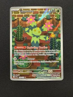 Pokemon TCG Maractus 160/159 Sv09: Journey Together Illustration Rare Near Mint - Image 1