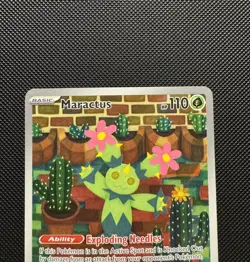 Pokemon TCG Maractus 160/159 Sv09: Journey Together Illustration Rare Near Mint - Image 2
