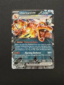 Pokemon TCG Charizard ex 054/091 SV: Paldean Fates Double Rare Near Mint - Image 1