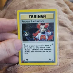 Pokemon Rocket's Sneak Attack 16/82 Team Rocket 1st Edition Holo Rare English - Image 1