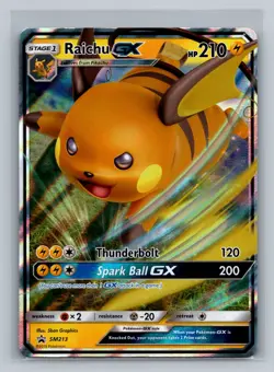 Pokemon SM Promos #SM213 Raichu GX Promo - Image 1