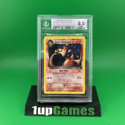 Pokemon TCG Team Rocket 1st Edition Dark Charizard 21/82 Beckett 8.5 Graded - Image 1