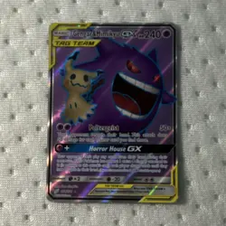 Pokemon Gengar & Mimikyu GX TAG TEAM Holo 240 HP Sm-Team Up 164/181 - Image 1