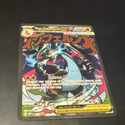 Mega Charizard X EX 023 Full Art Holo Promo Pokemon Card Me: Mega Evolution - Image 1
