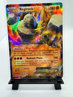 Regirock EX 43/124 XY Fates Collide Holo Ultra Rare Pokemon Card 2016 NM - Image 1
