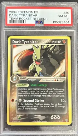 2004 POKEMON EX DARK TYRANITAR TEAM ROCKET RETURNS #20 - Image 1