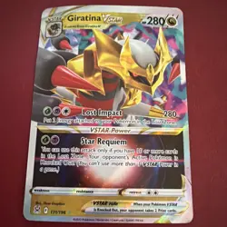 Pokemon Giratina VSTAR TCG Ultra Rare Holo Card 131/196 Lost Origin - Image 1