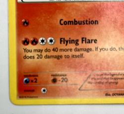 2016 Pokemon Moltres 9/124 Rare Non Holo Fates Collide TCG - Image 4