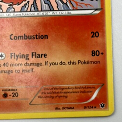 2016 Pokemon Moltres 9/124 Rare Non Holo Fates Collide TCG - Image 5