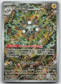 Pokemon TCG Magneton SVP 159 Promo Surging Sparks Pokemon Center Stamped - Image 1