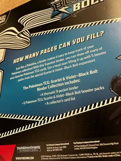 Pokemon TCG Scarlet & Violet Black Bolt Binder Collection *NEW & SEALED* - Image 4