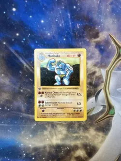 Pokemon Card - Machoke 1st Edition Base Set Shadowless 34/102 - Image 1