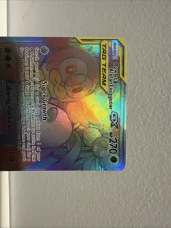 Pokemon Rowlet & Alolan Exeggutor GX Full Art Secret Rare TAG TEAM Holo 237/236 - Image 2