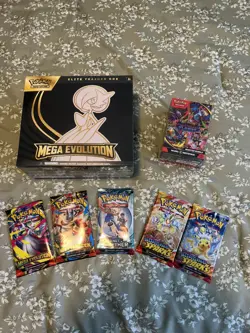 Pokemon Bundle: Mega Evolution Gardevoir ETB|Phantasmal Flames| 5 Misc Packs! - Image 1