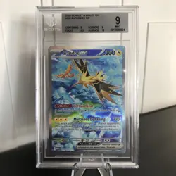 2023 POKEMON MEW EN-151 SPECIAL ILLUSTRATION RARE #202 ZAPDOS EX BGS 9 - Image 1