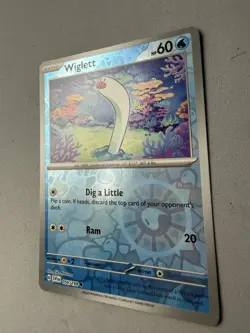 Pokemon TCG * Scarlet & Violet * 56/198 Wiglett REVERSE HOLO Common * FRESH PK - Image 2