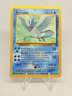 Articuno 17/62 - Fossil Unlimited Non-Holo Rare WOTC Pokemon TCG - Image 1