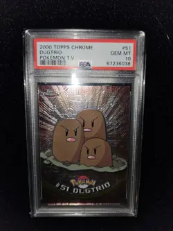 Pokemon Dugtrio PSA 10 Topps Chrome - Image 1